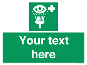 Custom Eye Wash Station Sign